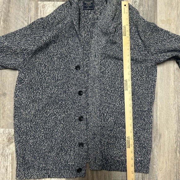 Men’s Abercrombie & Fitch Blue And White Cardigan With Pockets - Picture 8 of 9